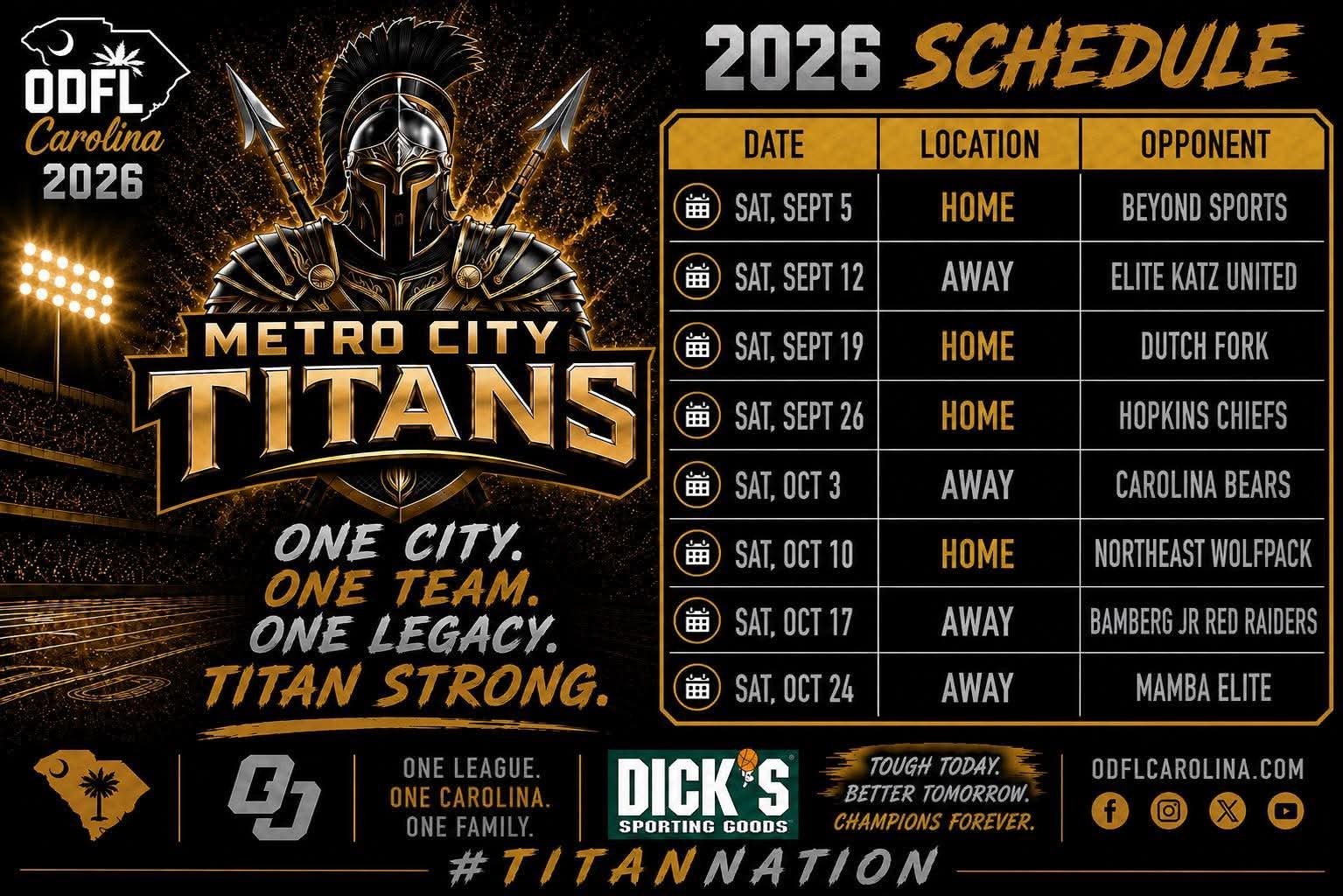 Schedule 2026 9-9-26